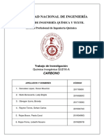 Trabajo de Investigacion: Carbono