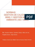 Informe ISO 9000, ISO 14000