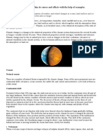 What Is Climate Change? Explain Its Causes and Affects With The Help of Examples