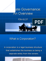 Corporate Governance: An Overview