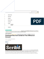 Files From Scribd For Free Without An Account: Subscribe By