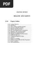 Health and Safety: 15.00 Chapter Outline