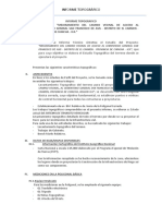 Informe Topografico de Pavimentación