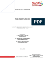 Informe Gestion I Trimestre 2018 - Secretaria Salud Soacha