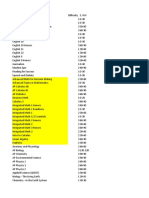 Course Profiles CCA