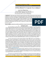 Do Characteristic of Firm Related To Corporate Tax Avoidance?