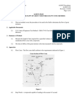 Test Method For Flow of Grout Mixtures (Flow Cone Method)