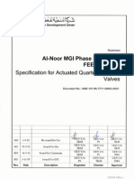 Actuated Quarter Turn IPF Valves Specification