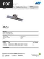 Datasheet Datasheet: Keystone Holder For DIN-Rail, Stainless Steel Keystone Holder For DIN-Rail, Stainless Steel