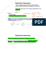 Reduction Reactions: N-Oxides Sulphoxides S-S C-C