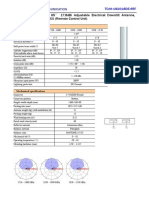 Xpol 1710 2170Mhz 65° 17.8dbi Adjustable Electrical Downtilt Antenna, Manual or by Optional Rcu (Remote Control Unit)