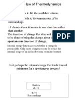 Second Law of Thermodynamics: Spontaneous Direction of Change