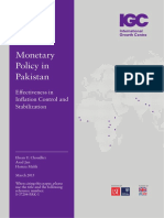 Monetary Policy in Pakistan: Effectiveness in Inflation Control and Stabilization