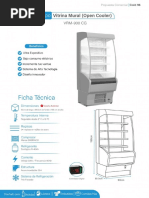 VRM - 900CG Exhibidor Refrigerado Abierto Curvo