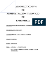 TRABAJO PRACTICO N 4 de Administración