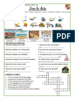 Français 2eme - Tema 3 - Dire La Date - FICHA