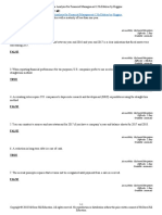 Test Bank For Analysis For Financial Management 12th Edition by Higgins