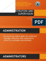 Administration and Supervision-1