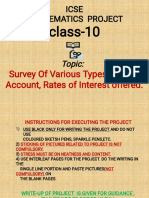 Icse Mathematics Project: Class-10