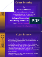 Cyber Security: Dr. Robert Statica