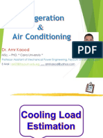 Cooling Load Estimation