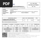 Factura Electrónica: Señores: Doc. Identidad