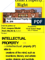 World Intellectual Property Day - April 26, 2016: Prof. Anupam Dikshit Prof. (MS) H. K. Kehri