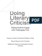 Doing Literary Criticism - BOOK