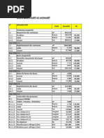 Devis Pour La Construction Des Caniveaux, Buses Et Ponçeaux - COPIE