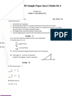 CBSE Sample Paper Class 6 Maths Set 4