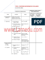 Wassce / Waec Elective / Further Mathematics Syllabus: This Link