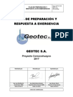 Plan de Respuesta A Emergencias - Coroccohuayco Nov. 2017