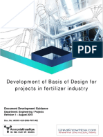 Development of Basis of Design For Projects in Fertilizer Industry Document Guidance