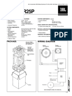 JBL Lsr25P: Technical Manual