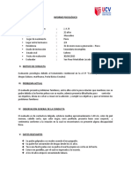 Informe Psicologico Septiembre