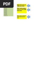 List Your Processes Here: Enter Full Name of CAR Form Here Enter Abbreviated Name of Your CAR Form Here