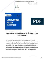 ? Normatividad Riesgo ELÉCTRICO en Colombia - Listado Vigente 2020