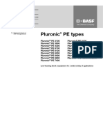 Pluronic PE Types