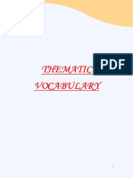 Thematic Vocabulary