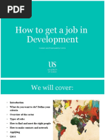 How To Get A Job in Development