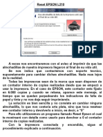 Reseteo de Contador EPSPON L210