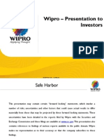 Wipro - Presentation To Investors: October 22, 2010