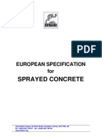 EFNARC European Specification For Sprayed Concrete Euro Concrete Spec Eng