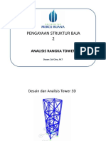 Modul Pengayaan Struktur Baja 2 Analisis Tower 3D SAP2000