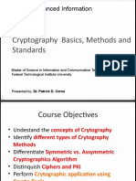 Cryptography Basics, Methods and Standards: ICT640 - Advanced Information Security