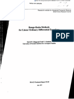 Runge-Kutta Methods For Linear Ordinary Differential Equations