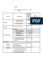 Checklist For IDEA Lesson Exemplar ARGELDOCTORA