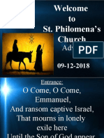 Welcome To St. Philomena's Church: Advent