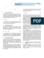 Pipe Friction Losses: Fundamental Principles For Project Work