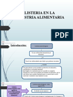 LISTERIA EN LA INDUSTRIA ALIMENTARIA Actualizados